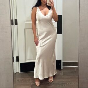 safiyaa midi dress Safiyaa - Meryl Midi Dress in Ivory FR36 - US4
